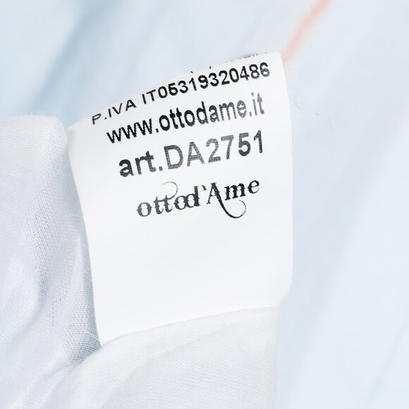 Ottod’Ame Swimmers Blue Sleeveless Poplin Shirtdress - Picture 11 of 11